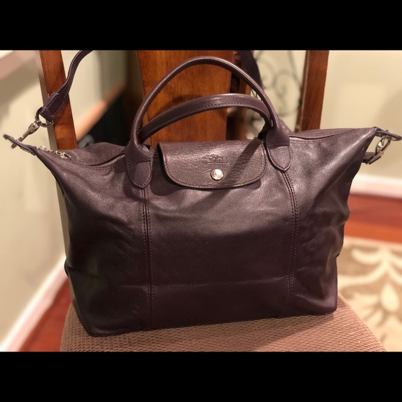 Longchamp Le Pliage Cuir Medium Tote Longchamp Le Pliage Cuir Medium Tote